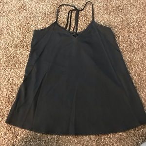 Black strappy caminsole